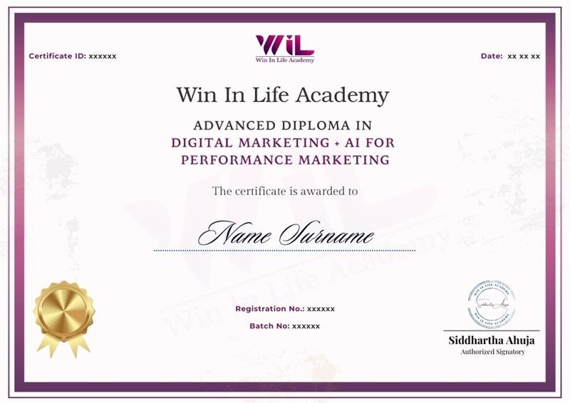 Advanced Diploma in Digital Marketing + AI for Performance Marketing 2
